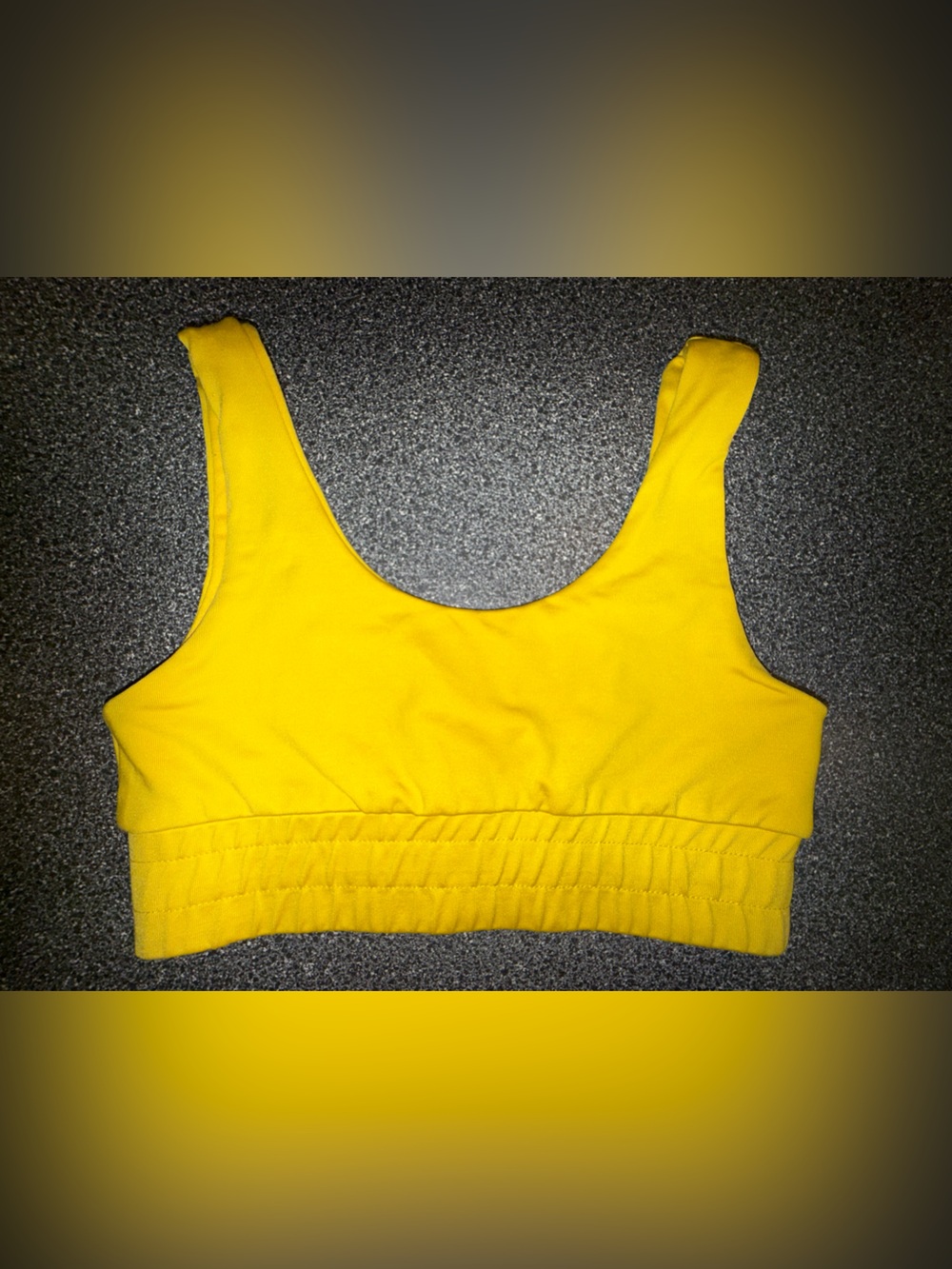 Five Dancewear Yellow Dance Bra Top Size Youth X-Large